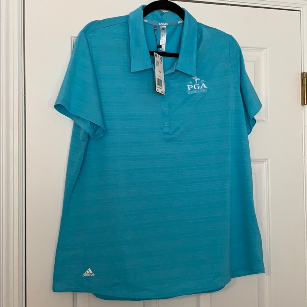 Adidas 2019 PGA Tour golf polo NWT